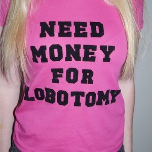 Pink graphic top